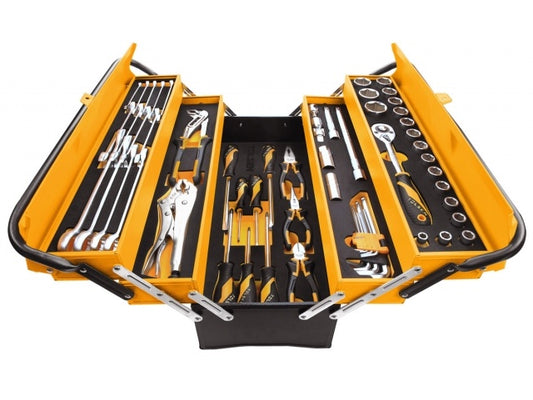 SET  CAJA HERRAMIENTAS METALICA C/HERRAM.